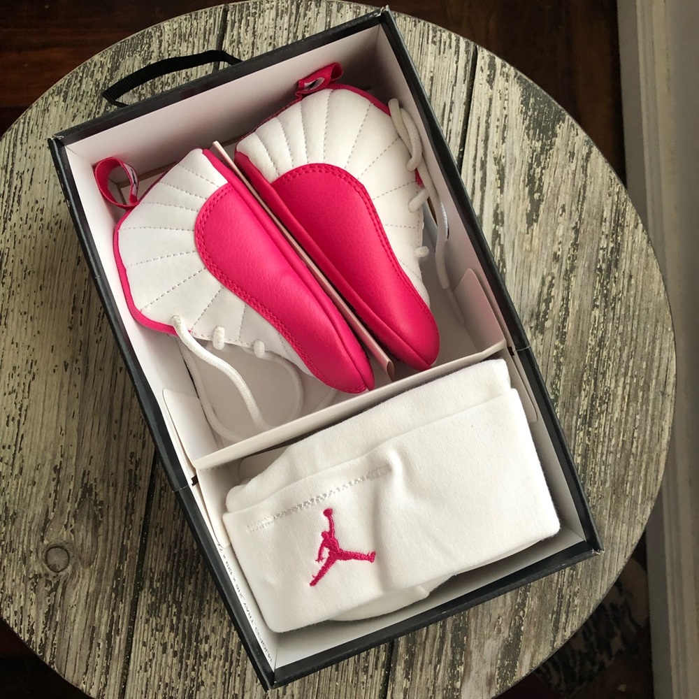 Air Jordan 12 Retro Giftpack Infant Vivid Pink